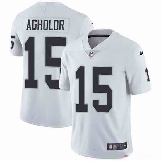 Nike Raiders 15 Nelson Agholor White Men Stitched NFL Vapor Untouchable Limited Jersey